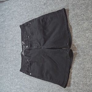 7 For All Mankind black denim shorts Sz 4